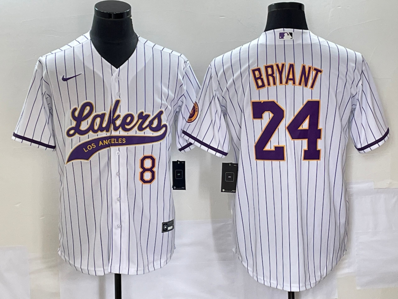 Nike 2023 Men Los Angeles Lakers #24 Bryant white NBA Jersey